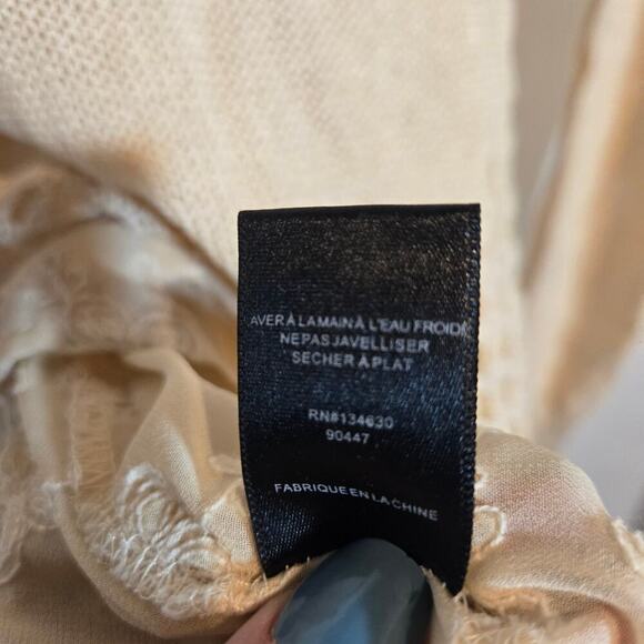 Anthropologie Sunday in Brooklyn Sweater Layered Cream Small Boho Grunge Tunic - Picture 6 of 8